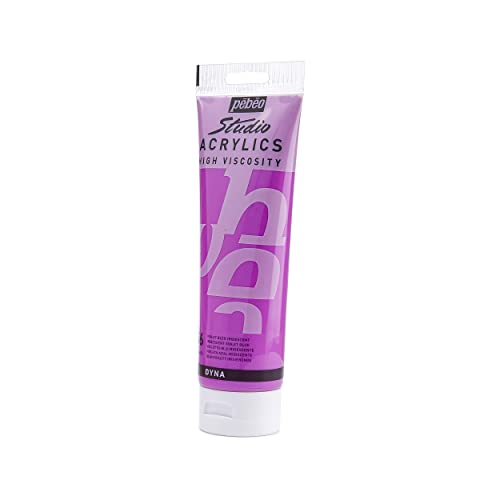 PEBEO Studio Acrylics High Viscosity, Fine Acrylic, 250 ml - Iridescent Violet Blue (169356) - color: Iridescent Violet Blue, size: 8.45 Fl Oz (Pack of 1)