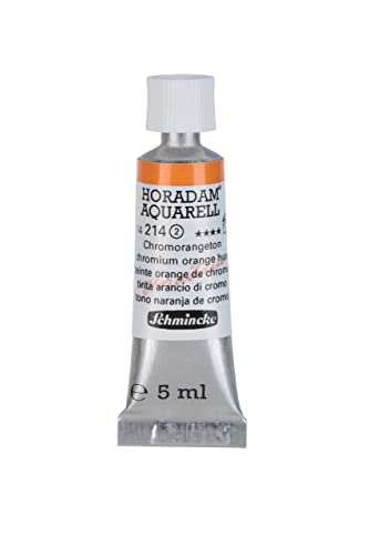 Schmincke - HORADAM® AQUARELL - finest artists' watercolours, chrome orange tone - 5 ml - color: 214 chromium orange hue, size: 0.17 Fl Oz (Pack of 1)