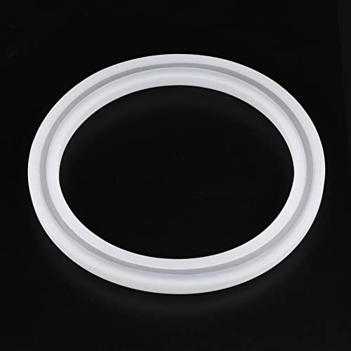 HARFINGTON Bracelet Mold Bangle Ring Mold Silicone Round Epoxy 100mm Wristlet Keychains Mold for DIY Resin Bangle Bracelet Car Key Chain Jewelry Making - size: 95mmx120mm