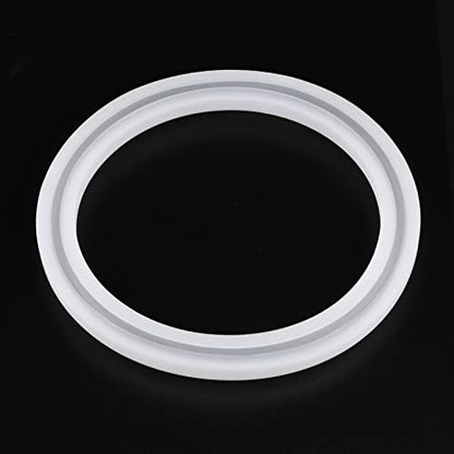 HARFINGTON Bracelet Mold Bangle Ring Mold Silicone Round Epoxy 100mm Wristlet Keychains Mold for DIY Resin Bangle Bracelet Car Key Chain Jewelry Making - size: 95mmx120mm