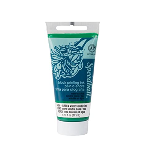 Part 2 | Block Printing Ink, 1.25oz. (Green) - color: Green