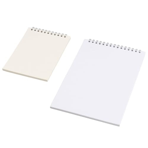 HEIHAK Set of 20 A5 A6 Sketch Notebooks, 120 Pages 60 Sheets Top Spiral Bound Pocket Sketchbooks, Small Spiral Notepads Sketch Pads Bulk for Drawing, Sketching, Painting, Writing, Crafting - size: A5 A6 120 Pages 20 PCS