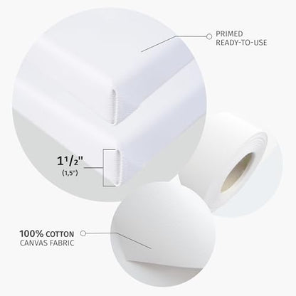Value Pack of 1 Stretched Canvas 8x8 inch, 1-1/2 (1.5) inch deep for Your Paintings/Artwork/Wall Art/Wall Decor (Pack of 1 Canvas, 8 x 8 inch, Square) - size: 8 x 8 inch, style: Pack of 1