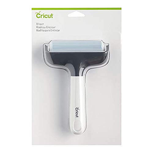 Cricut Brayer, Rubber Roller for Crafts, Works with Fabric, Vinyl, Iron-On & Inking Blocks, Extend Life of Cricut FabricGrip Mat, Compatible with Cricut Maker