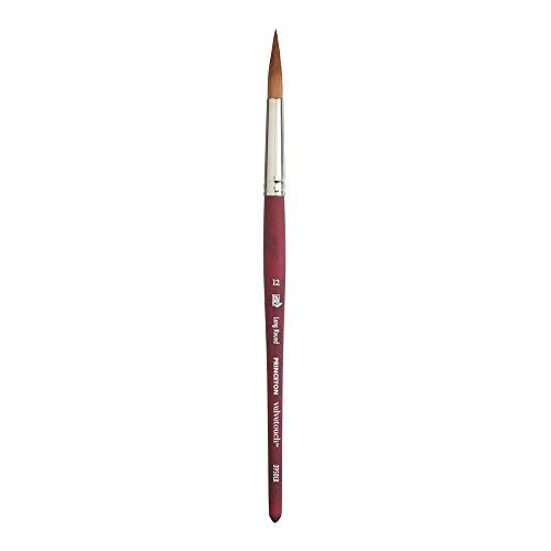 Princeton Velvetouch, Series 3950, Paint Brush for Acrylic, Oil and Watercolor, Long Round, 12 - size: Size 12