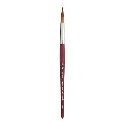 Princeton Velvetouch, Series 3950, Paint Brush for Acrylic, Oil and Watercolor, Long Round, 12 - size: Size 12