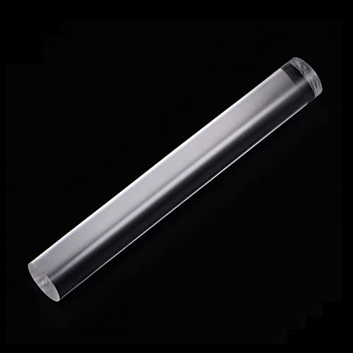 HARFINGTON Acrylic Clay Roller 8 Inch x 1 Inch Solid Non-Stick Plastic Round Tube Roller Polymer Clay Rod Fondant Rolling Pin for Shaping, Sculpting, Modeling DIY Crafts, Transparent - color: Transparent, size: 8 Inch x 1 Inch