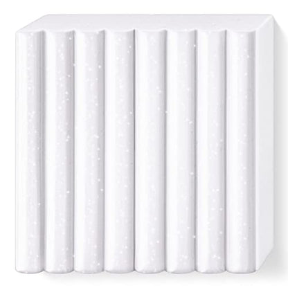 STAEDTLER 8010-002 FIMO Effect Oven-Hardening Polymer Modelling Clay - Galaxy White (57g) - color: Galaxy White, size: 57 g (Pack of 1)
