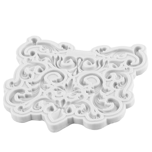 Baroque Polymer Clay Molds Baroque Scroll Relief Silicone Mold | Filigree Mold DIY Crafts Epoxy Resin Casting Polymer Clay Tools Craft Air Dry Jewelry Making - color: Style M