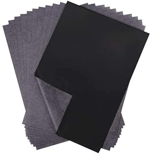 Selizo 100 Sheets Black Carbon Transfer Tracing Paper for Wood, Paper, Canvas and Other Art Surfaces (9 x 13 Inches) - size: 9x13in