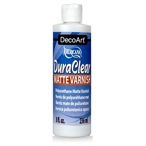 DecoArt DS60-9 American DuraClear Varnishes, 8-Ounce, DuraClear Matte Varnish - color: Clear Matte, size: 8 fluid ounces