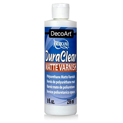 DecoArt DS60-9 American DuraClear Varnishes, 8-Ounce, DuraClear Matte Varnish - color: Clear Matte, size: 8 fluid ounces