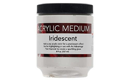 Art Advantage 3210-08Art Advantage 8-Ounce Acrylic Iridescent Medium - style: Iridescent Medium