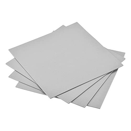 uxcell Grey EVA Foam Sheets 10 x 10 Inch 3mm Thickness for Crafts DIY Projects, 4 Pcs - color: Grey