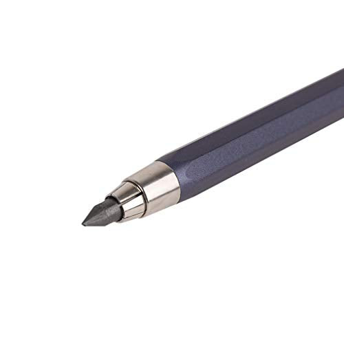 5.6mm Lead Holder Sketching Mechanical Pencil Retractable Drawing Charcoal Pencil Automatic Metal Sketch Pencil with Gift Box for Artists Beginners Engineers Graphing Crafting School Art Supplies - color: 5.6mm Black Merchanical Pencil with Gift Box