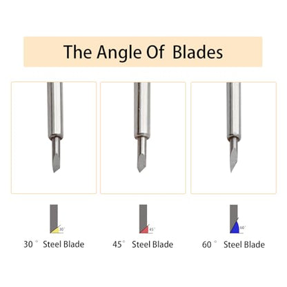 30 PCS Replacement Blades for Maker 3/Maker/Explore Air 2/Air 3, Craft Cutting Tool Set Includes 20 Premium Fine-Point, 5 Shallow-Cut & 5 Deep-Cut Blades for Vinyl, Fabric & Cardstock