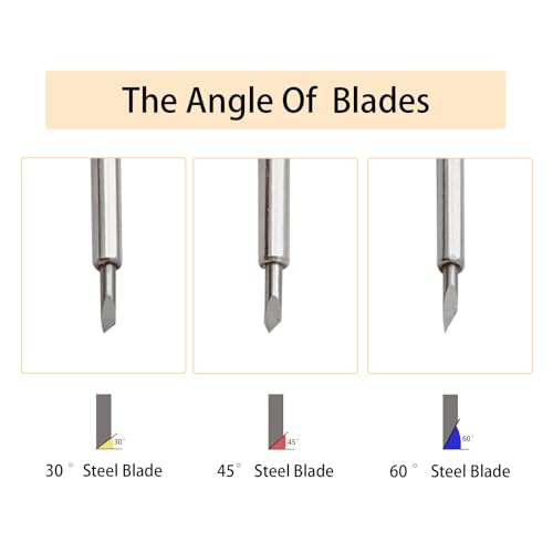 30 PCS Replacement Blades for Maker 3/Maker/Explore Air 2/Air 3, Craft Cutting Tool Set Includes 20 Premium Fine-Point, 5 Shallow-Cut & 5 Deep-Cut Blades for Vinyl, Fabric & Cardstock