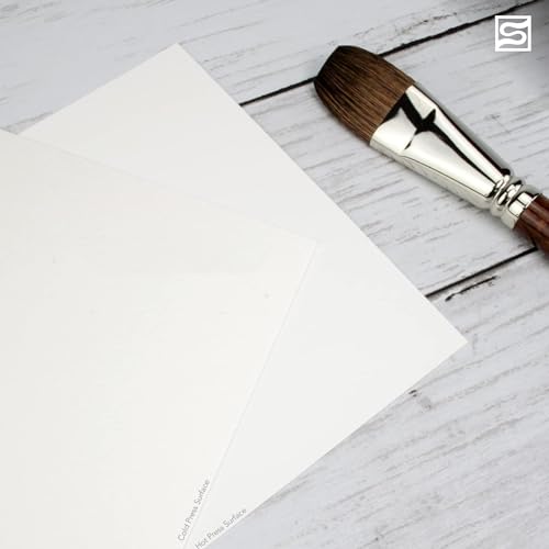 Fluid Watercolor Paper Block, 4 x 6 inches, 15 Sheets, 140 lb (300 GSM) Cold Press Pad for Artist Painting and Wet Media - size: 4 x 6 Block