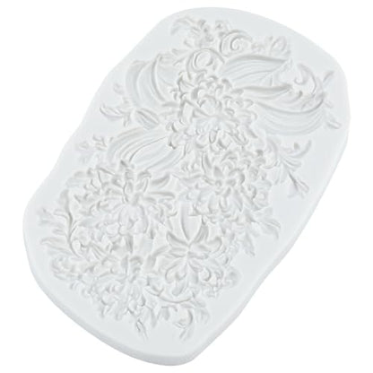 Chrysanthemum Flower Polymer Clay Molds Chrysanthemum Silicone Mold - color: Style W