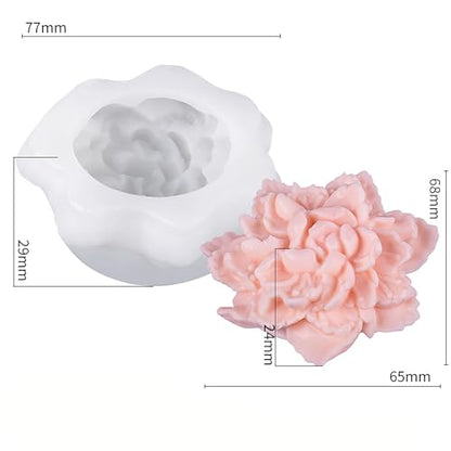Tulip Flower Petal Mold - Cylinder Molds Silicone Wave Spiral Candle Mold - Silicone Resin Casting Molds for Candle & Resin & Soap Craft Supplies - color: xre-ZW-361