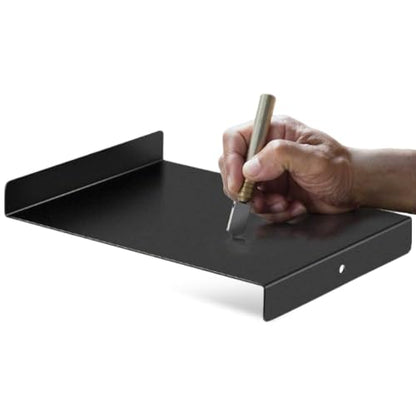 Inking Plate, Bench Hook Inking Plate Block Printing Kit Carving Printmaking Tools with Screw for Block Printing Carving