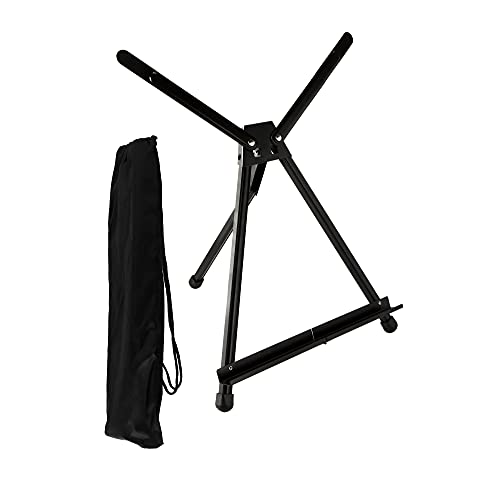 SoHo Urban Artist Black Aluminum Tabletop Easel Stand, Portable Easel for Display, Painting Canvas and More, Set of 3 - size: 3 Units