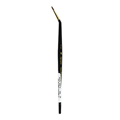 Princeton Mini-Detailer Tight Spot Brush, Synthetic, Short Handle, Size 5/0 inch, 1 Count - color: Black, size: 5/0