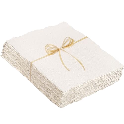 Prudiut Cotton Watercolor Paper, 50 Sheets, 8.5 x 11 in, 300 GSM - size: 8.5 x 11inch