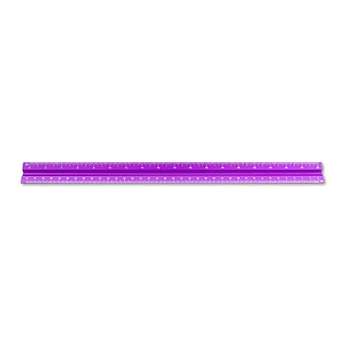 Alumicolor Aluminum Engineer Solid Drafting Scale, 12IN, Purple - color: Purple, size: 12 Inch, style: Engineer