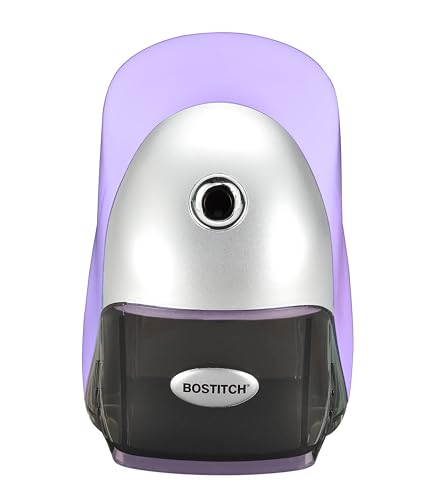 Bostitch Office QuietSharp Executive Heavy Duty Electric Pencil Sharpener for 65% Faster Sharpening and 6X Longer Cutter Life - Colored Pencil Compatible, Purple - color: Purple
