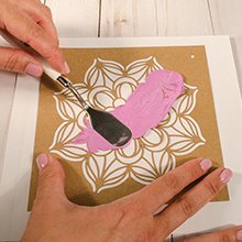 Faber-Castell Mixed Media Paper Stencils - 13 Mandala Stencils Designs, 202 - Mandala - style: Mandala
