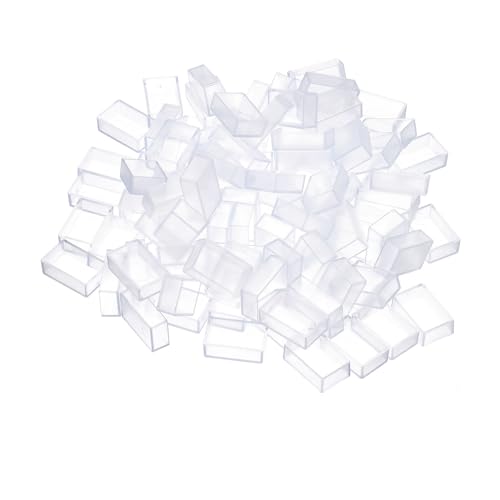 PATIKIL 3.2ml Watercolor Pans, 24 Pack Empty Full Pans Plastic Watercolor Tins for Watercolor Oils Acrylic Painting Travel Tin Case Palette, Clear - color: Clear