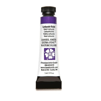 Daniel Smith Extra Fine Watercolor Paint, 5ml Tube, Carbazole Violet, 284610019 - color: Carbazole Violet
