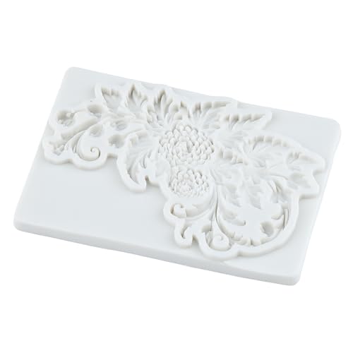 Baroque Polymer Clay Mold Baroque Relief Flower Silicone Molds | Jewelry Making Epoxy Resin Casting Air Dry Polymer Clay Craft - color: Style S