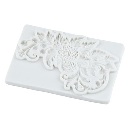 Baroque Polymer Clay Mold Baroque Relief Flower Silicone Molds | Jewelry Making Epoxy Resin Casting Air Dry Polymer Clay Craft - color: Style S