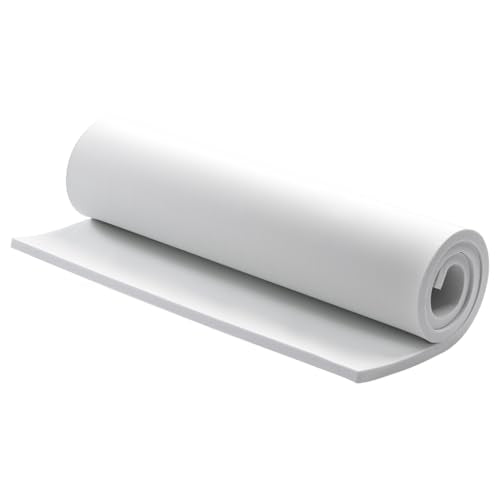 AMZQNART 6mm EVA Foam Sheets Roll 16x59in White for Cosplay DIY 90kg/m3 - color: 16×59in White, size: 6mm-Thick