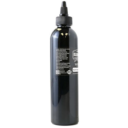Element Tattoo Supply Nighthawk Black Tattoo Ink 8 oz Bottle - size: 8oz