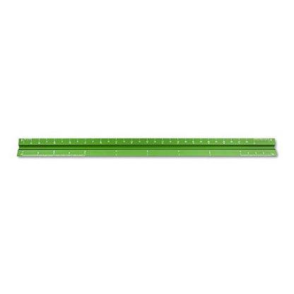 Alumicolor Aluminum Architect Solid Drafting Scale, 12IN, Green - color: Green, size: 12 Inch, style: Architect