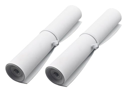 EVA Foam Roll | High Density 85kg/m3 | 2mm Thick | 48"x14" | Ideal for Cosplay, Crafts, DIY Projects (White 2pcs) - color: White 2pcs