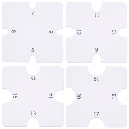 INFUNLY 4PCS White Pottery Foot Rim Shape Tools 2.6x2.6 Inch Acrylic Square Pottery Wheel Rib Tool 0.3~0.6" Diameters Edge Trimming Tools Clay Sculpting Utensil for Carving Clay Shape DIY Ceramics