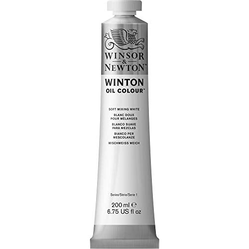 Winsor & Newton Winton Oil Color, 200ml Tube, Soft Mixing White | High-quality pigments, Durable, Lightfast, Permanent, Uniform Consistency, Great Pigment Load - color: Soft Mixing White, size: 6.75 Fl Oz (Pack of 1), style: 6.75-oz Tube