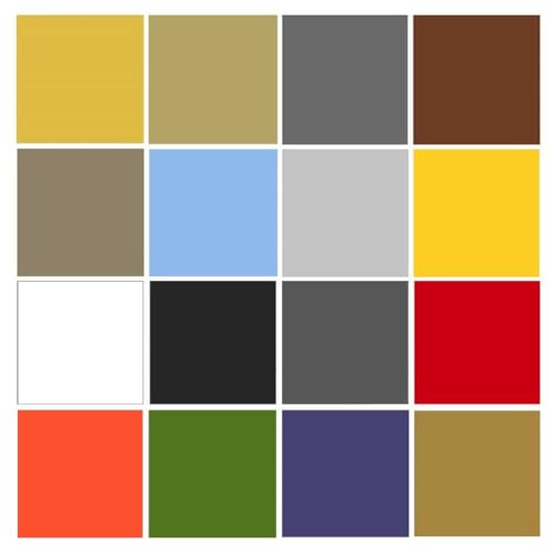 Micro-Mark Railroad Model Air Acrylic Paint Set, 18 Colors, Made in USA, 0.68 fl oz Bottles