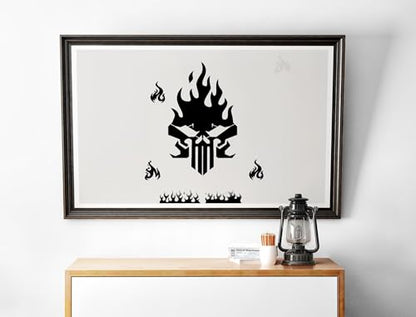 YKW Skull Stencils, 12Pcs Reusable Skeleton Hand Painting Templates, for Wood Walls Chalkboards Rocks DIY Art Projects,Ideal for Crafters, Artists, and Designers - style: Human Skeleton