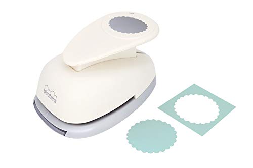 BiraBira Scalloped Circle Punch, 2 inch for Paper Crafting Scrapbooking
