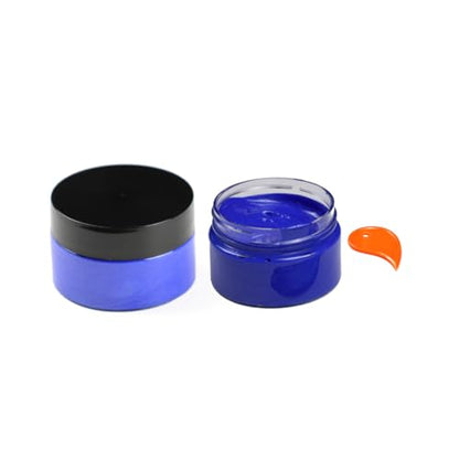 DGAGA Metallic Acrylic Paint - Turquoise Blue, 1.69 OZ - Chalk Paste, Color-shifting Glass Paint for Crafts - Blendable on Rocks, Wood, Canvas, Fabric, Ceramic - color: Metallic Turquoise Blue Paint