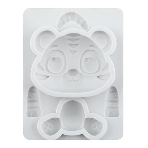 Tiger Polymer Clay Mold Tiger Woodland Animal Silicone Molds - color: Style S