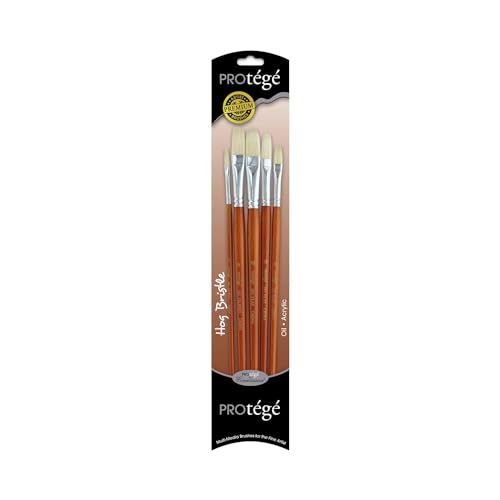 Protege Brush Set Hog Bristle Long Handle 5pc