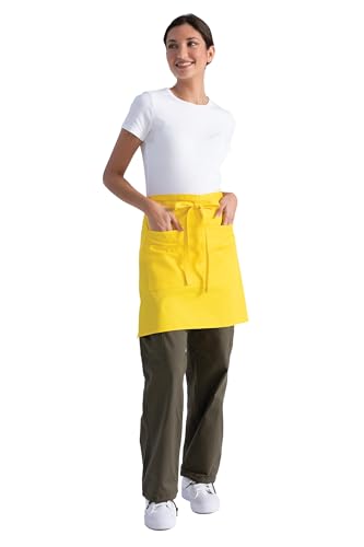 Chef Works Unisex Half Bistro Server Apron - color: Lemon
