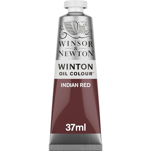 Winsor & Newton Winton Oil Color, 37ml Tube, Indian Red | High-quality pigments, Durable, Lightfast, Permanent, Uniform Consistency, Great Pigment Load - color: Indian Red, size: 1.25 Fl Oz (Pack of 1), style: 1.25-oz Tube