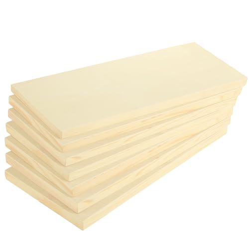 8PCS 8 x 16 Inch Wood Panels for Painting, Unfinished Wooden Canvas Panel Boards, Wood Panel for Arts & Craft Paint Pouring Panel Board - size: 8 x 16 Inch